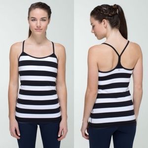 Lululemon "Power Y" Tank Straightup Stripe Size 2